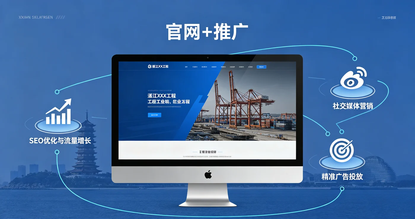 湛江工程企业官网+推广一体化 - 华点科技